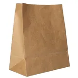 Papstar 250 Blockbodenbeutel, Kraftpapier 22 x 18,5 x 9,7 cm braun