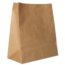 Papstar 250 Blockbodenbeutel, Kraftpapier 22 x 18,5 x 9,7 cm braun