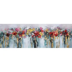 Leinwandbild - Motiv: Bunte Farben - 50 x 150cm