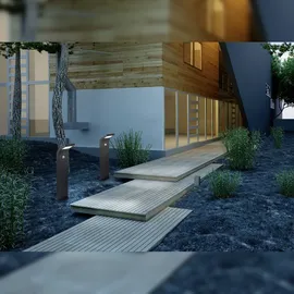 Sygonix SY-4677494 LED-Außenstandleuchte mit Bewegungsmelder LED 1.2 W Schwarz