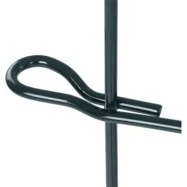 Estexo Teichzaun Set Zaunset Zaun 10 Elemente Steckzaun Gartenzaun Spitzbögen Anthrazit - Weiß