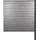 MCW WPC-Sichtschutz Savoie, Windschutz Zaun, Alu-Pfosten zum Einbetonieren ~ Erweiterungselement, 185cm grau