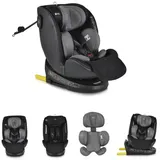 Cangaroo Autokindersitz Kindersitz i-Size Castor, bis: 36 kg, 40-150cm) Gruppe 0/1/2/3 Isofix, Kopfschutz grau