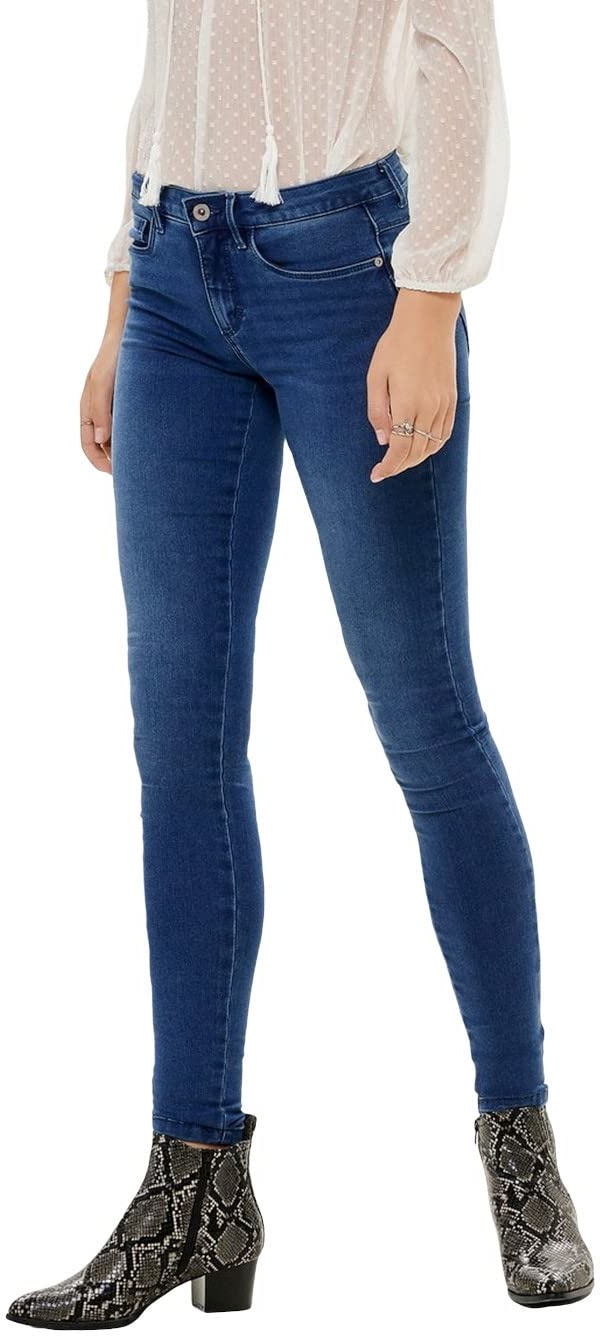 ONLY Damen Jeans 15096177 Medium Blue Denim Xs-30