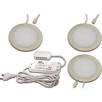 Hera Hera, Wandleuchte + Deckenleuchte, LED Einbauleuchte 3er-Set ww,