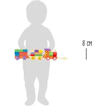 Smallfoot Holzzug Steckspiel Kunterbunt