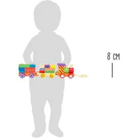 Smallfoot Holzzug Steckspiel Kunterbunt