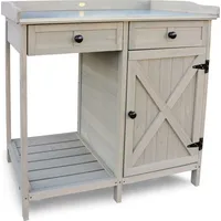 HABAU Pflanztisch mit Unterschrank 98 x 48 x 95 cm grau