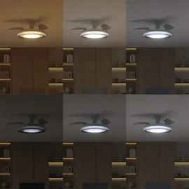Philips Bliss Deckenventilator mit Beleuchtung 106 cm Weiß glänzend