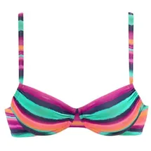 LASCANA Bügel-Bikini-Top Damen bunt-gestreift Gr.36 Cup B
