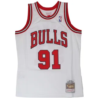 Mitchell & Ness Mitchell&Ness canotta NBA Swingman Jersey Bulls 97-98 Dennis Rodman Bianco/S