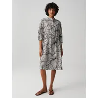 Opus Minikleid Braun/Weiß 34