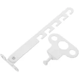 Gatuida Einstellbare Fenstersicherung Aus Eisen Weiße Kindersicherung Und Fensterstopper Für Schiebefenster Und Dreh-Kipp-Fenster Robust Vielseitig Kompatibel Einfache Montage Fenstersperr