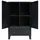 vidaXL Drehtürenschrank 67 x 107 x 35 cm schwarz