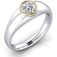 Verlobungsring VR37 750er Weifl-/Gelbgold - 9669