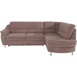 Home Affaire "Cardoso L-Form", braun (cappuccino), B:250cm H:90cm T:175cm, Struktur imprägniert (100% Polyester);Luxus-Microfaser ALTARA NUBUCK (100% Polyester);Struktur (52% Polyester, 35% Polyacryl, 13% Baumwolle);Luxus-Microfaser weich (90% Polyester,