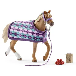 Englisches Vollblut mit Decke Modell von Schleich