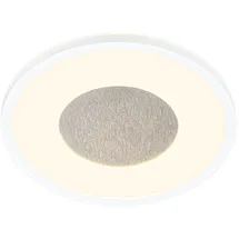 Briloner - LED Deckenlampe mit Glitzerdekor, indirektes Licht, 3.000K warmweiß, Lampe, Deckenleuchte, Wohnzimmerlampe, LED Panel, Küchenlampe, Deckenbeleuchtung, 29x3 cm, Weiß