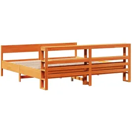 vidaXL Massivholzbett 180 x 200 cm Braun