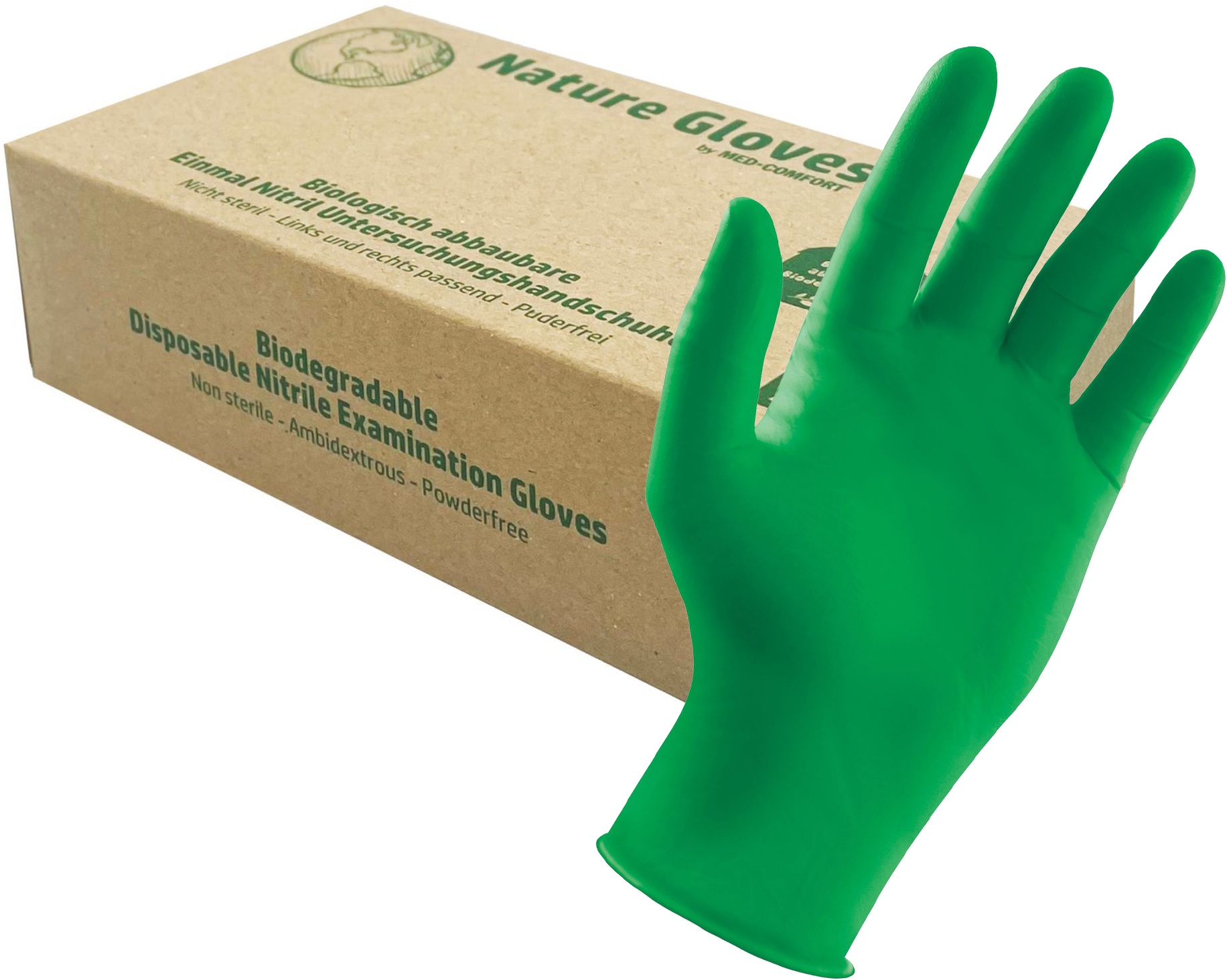 Nature Gloves by MED-COMFORT Nitrilhandschuhe - biologisch abbaubar