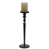 Rivièra Maison Kerzenhalter Kerzenständer Warrington Candle Holder Black Ø 11 cm - Höhe 36 cm