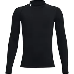 Under Armour HG Armour Mock LS black white XS