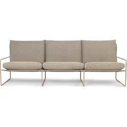 Desert Sand Gartensofa dreifach mit beigem Rahmen