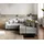 DeLife Ecksofa Clovis Hellgrau Strukturstoff Armlehne Ottomane Links Modulsofa