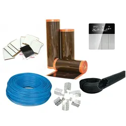 Heizfolie Infrarot-Elektroheizung für Fußböden 220W/m2 7m = 5,6m2 mit