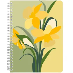 Clairefontaine 4x La Vie en Vosges, Notizheft mit Doppelspirale A5 14,8x21 cm, 74 Blatt, liniert, sortiert - 83492C