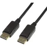 Logilink DisplayPort Anschlusskabel DisplayPort Stecker, DisplayPort Stecker 7.50m Schwarz