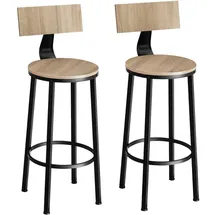Tectake Barhocker Poole 54 x 101,5 x 54 cm Eiche Sonoma
