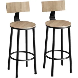 Tectake Barhocker Poole 54 x 101,5 x 54 cm Eiche Sonoma