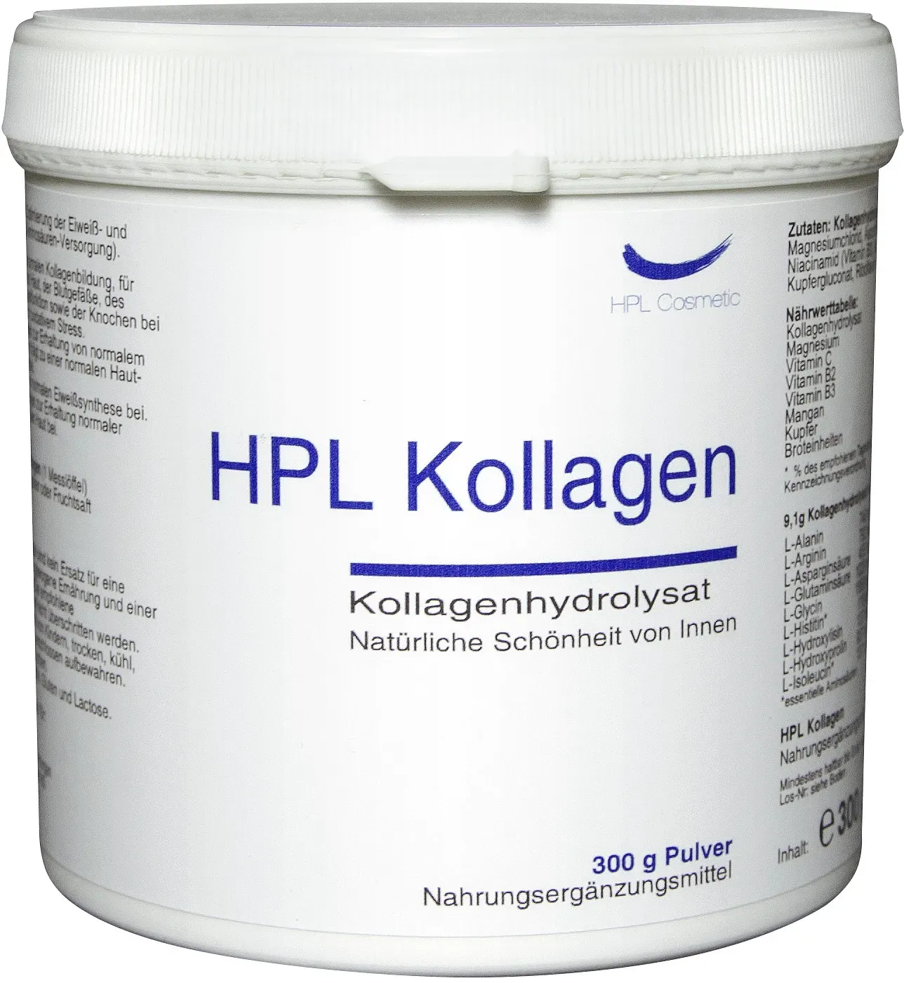 HPL Cosmetic Kollagen Pulver, 300 Gramm