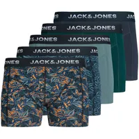 JACK & JONES Jack and Jones 5er Pack TRUNKS in Mehrfarbig & Gr.: L