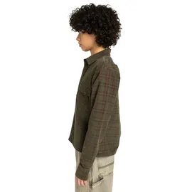 Element Langarmshirt "Westward Corduroy", Damen, Gr. L, corduroy checks, Obermaterial: 50% Walkfrottier, 28% Microfaser, 20% Walkfrottier, 2% Elasthan., Shirts Langarmshirt