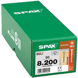 SPAX Tellerkopf T-STAR plus T40 8x200mm, 50er-Pack (0251010802005)