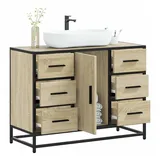 vidaXL Waschbeckenunterschrank 80 x 60 x 33 cm Braun