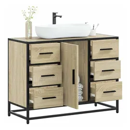 vidaXL Waschbeckenunterschrank 80 x 60 x 33 cm Braun