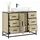 vidaXL Waschbeckenunterschrank 80 x 60 x 33 cm Braun