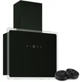 Klarstein Kopffrei-Dunstabzugshaube Abluft / Umluft Wandhaube EEK A+ Touch leise