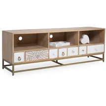 Sansibar AMRUM TV-Lowboard 160x55x40 cm Braun Metall