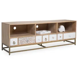 Sansibar AMRUM TV-Lowboard 160x55x40 cm Braun Metall