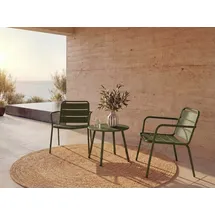 vente-unique Garten-Sitzgruppe 3-tlg. Khaki