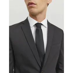 Krawatte JACK & JONES "JACSOLID TIE NOOS", Herren, schwarz, Web, Kunstfaser, unifarben, elegant, Krawatten