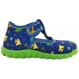 Fischer Markenschuh Hausschuhe Blau 23