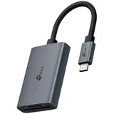 TP-Link UA440C USB Type-C auf SD-Kartenleser, Plug und Play, 3 × Schnellere Datenübertragung, Unterstützt Speicherkarten bis zu 2 TB, Kompatibel mit Mac, Windows, iPadOS, iOS, Android und Linux