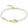 Lacoste Perlenarmband MATCHPOINT Gelbgold/Weiß 2040430 Größe 16 cm
