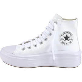 Converse CHUCK TAYLOR ALL STAR MOVE PLATFORM LEATHER in Weiss,