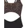 LASCANA Badeanzug Damen Leo bedruckt Schwarz 42